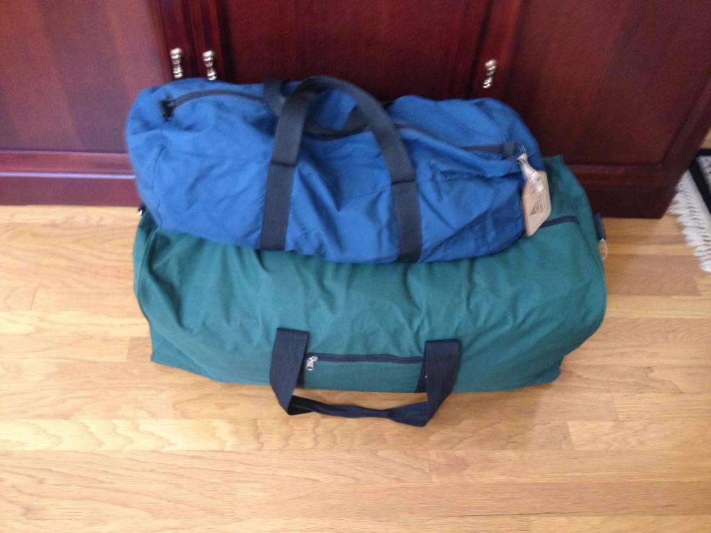 Bags are packed