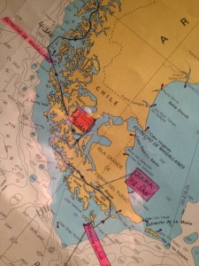 Chart of Antarctica to So. America